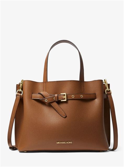 michael kors grand sac emilia|Emilia Large Pebbled Leather Satchel .